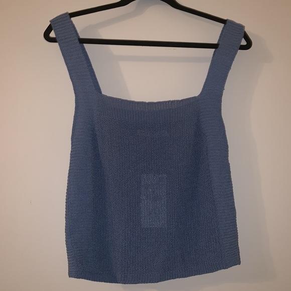 Zara Tops - Baby Blue Crop Top